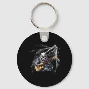 Ghost Gitaar Cool Gitaar Speler Skelet Handen Gui Sleutelhanger