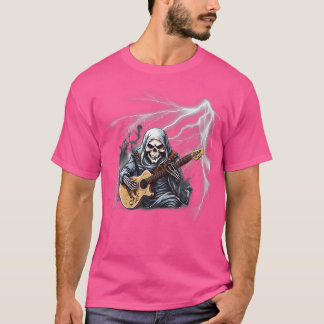 Ghost Gitaar Cool Gitaar Speler Skelet Handen Gui T-shirt
