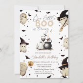 Ghost Glass Candle Halloween Kaart (Voorkant)