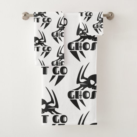 Ghost Go Spooky Seizoen Bad Handdoek (Insitu)