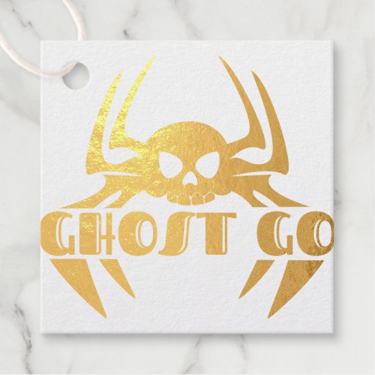 Ghost Go Spooky Seizoen Bedankjes Labels (Voorkant)