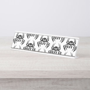 Ghost Go Spooky Seizoen Bureau Naambordje