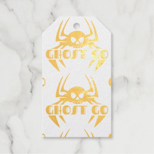 Ghost Go Spooky Seizoen Cadeaulabels (Voorkant)