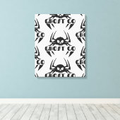 Ghost Go Spooky Seizoen Canvas Afdruk (Insitu (Houten vloer))