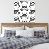 Ghost Go Spooky Seizoen Canvas Afdruk (Insitu (Slaapkamer))