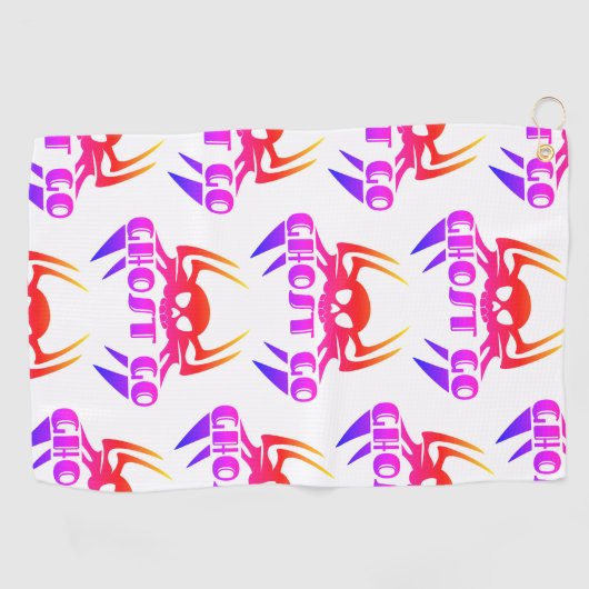 Ghost Go Spooky Seizoen Golfhanddoek (Horizontaal)