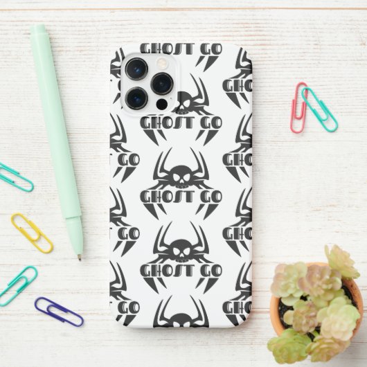 Ghost Go Spooky Seizoen iPhone Hoesje (Op bureau)