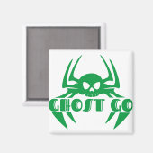 Ghost Go Spooky Seizoen Magneet (Voorkant / Achterkant)