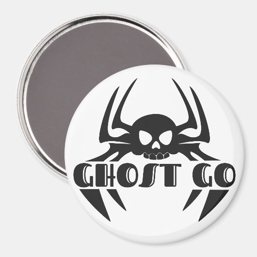 Ghost Go Spooky Seizoen Magneet (Voorkant / Achterkant)