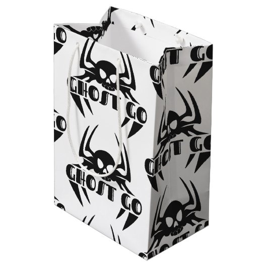 Ghost Go Spooky Seizoen Medium Cadeauzakje (Achterkant Gekanteld)