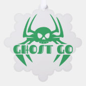 Ghost Go Spooky Seizoen Ornament Kaart (Achterkant)