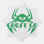 Ghost Go Spooky Seizoen Ornament Kaart (Voorkant)