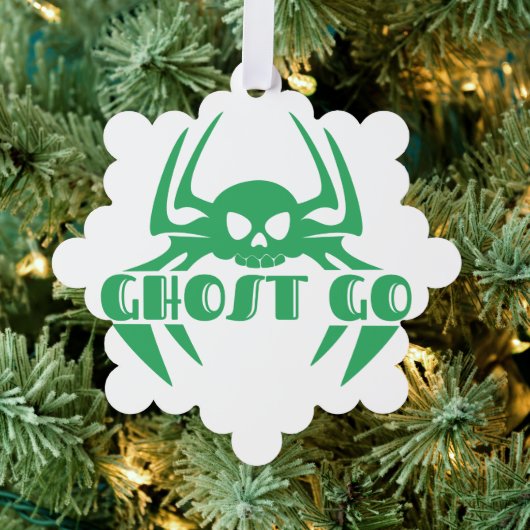 Ghost Go Spooky Seizoen Ornament Kaart (Insitu (Drie))