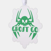 Ghost Go Spooky Seizoen Ornament Kaart (Links)