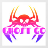 Ghost Go Spooky Seizoen Raamsticker (Vel)