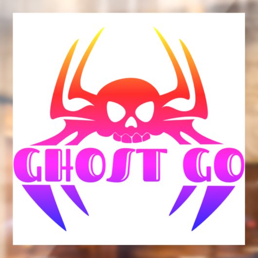 Ghost Go Spooky Seizoen Raamsticker (Vel 2)