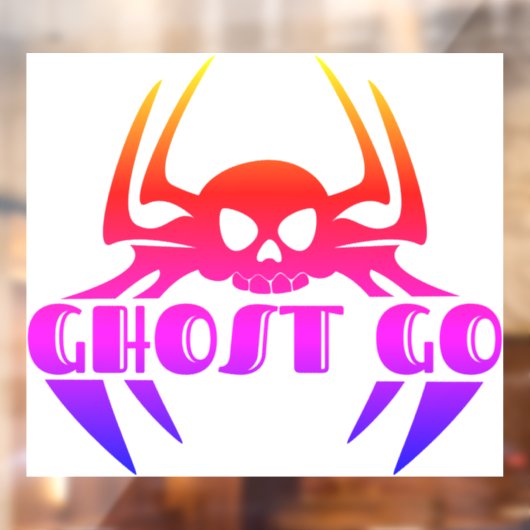 Ghost Go Spooky Seizoen Raamsticker (Vel 2)