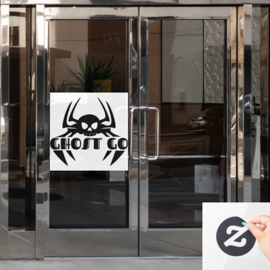 Ghost Go Spooky Seizoen Raamsticker (Kantoordeur)