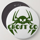Ghost Go Spooky Seizoen Ronde Button 6,0 Cm (Voorkant /achterkant)