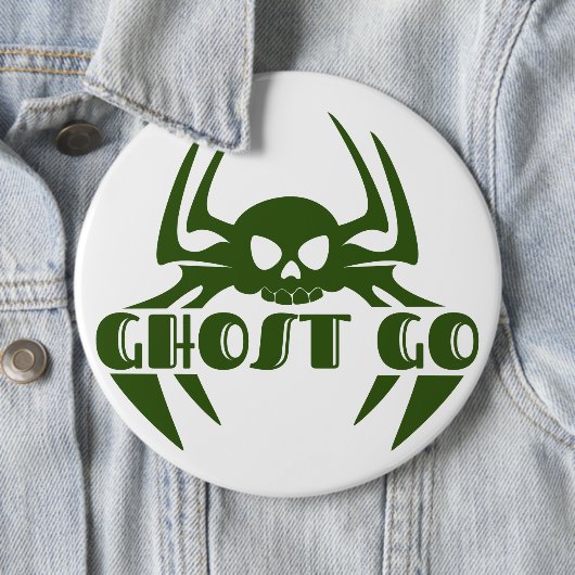 Ghost Go Spooky Seizoen Ronde Button 6,0 Cm (In situ)
