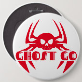 Ghost Go Spooky Seizoen Ronde Button 6,0 Cm (Voorkant /achterkant)