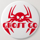 Ghost Go Spooky Seizoen Ronde Button 6,0 Cm (Voorkant)