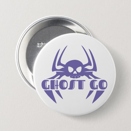 Ghost Go Spooky Seizoen Ronde Button 7,6 Cm (Voorkant /achterkant)