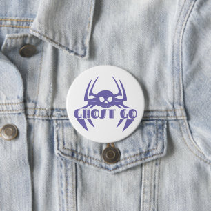 Ghost Go Spooky Seizoen Ronde Button 7,6 Cm