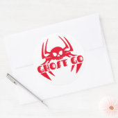 Ghost Go Spooky Seizoen Ronde Sticker (Envelop)