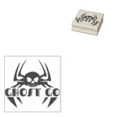 Ghost Go Spooky Seizoen Rubberstempel (Gestempeld)