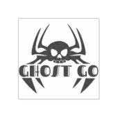 Ghost Go Spooky Seizoen Rubberstempel (Afrduk)