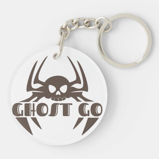Ghost Go Spooky Seizoen Sleutelhanger (Achterkant)