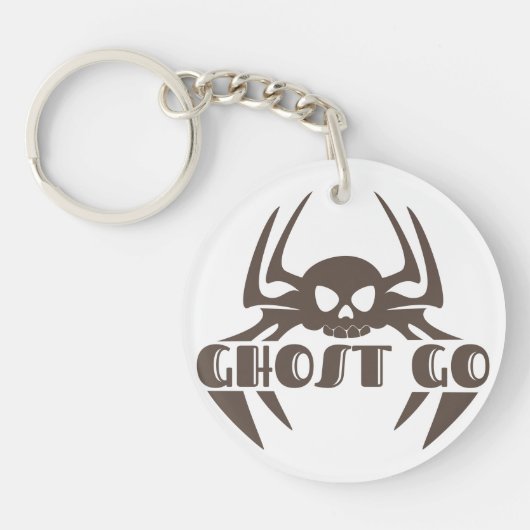 Ghost Go Spooky Seizoen Sleutelhanger (Voorkant)