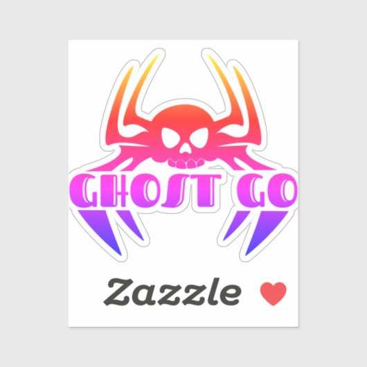 Ghost Go Spooky Seizoen Sticker (Vel)