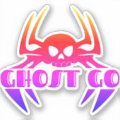 Ghost Go Spooky Seizoen Sticker (Voorkant)