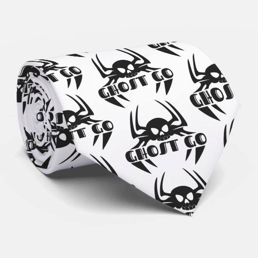 Ghost Go Spooky Seizoen Stropdas (Opgerold)