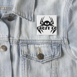 Ghost Go Spooky Seizoen Vierkante Button 5,1 Cm