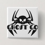 Ghost Go Spooky Seizoen Vierkante Button 5,1 Cm (Voorkant)