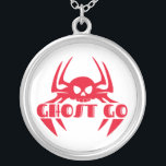 Ghost Go Spooky Seizoen Zilver Vergulden Ketting<br><div class="desc">Uniek en spookachtig ontwerp perfect voor alle gelegenheden,  van Halloween tot dagelijks draag,  of als een manier om weer te geven op uw verschillende producten,  Ghost Go Spooky Season is het perfecte ontwerp voor u.</div>