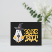 Ghost Goes Trick of Treat Briefkaart (Staand voorkant)