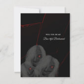 Ghost Gothic Bridesmaid or Groomsmen Proposal card Kaart (Voorkant)