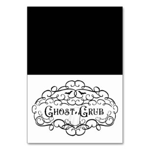 Ghost Grub  Elegant Halloween Food Tent Kaart