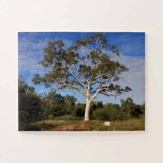 Ghost gum tree, Outback Australia Legpuzzel (Horizontaal)
