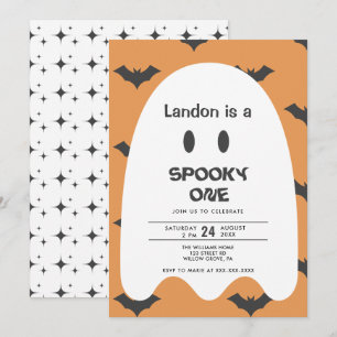 Ghost Halloween 1ST Birthday Uitnodiging