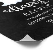 Ghost Halloween Baby shower Diaper Raffle Sign Poster (Hoek)