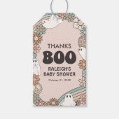 Ghost Halloween Baby shower Favoriet Tag Cadeaulabel (Voorkant)