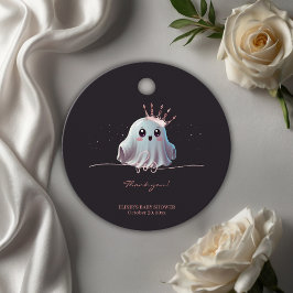 Ghost Halloween Baby shower Little Boo Bedankjes Labels