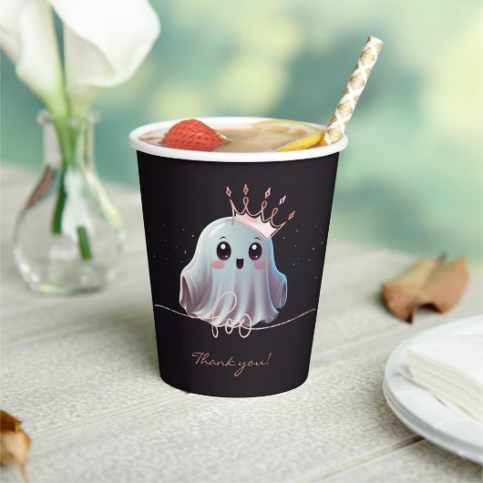 Ghost Halloween Baby shower Little Boo Papieren Bekers (Insitu)