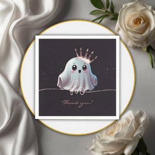 Ghost Halloween Baby shower Little Boo Servet