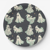 Ghost Halloween Baby shower Papieren Bordje (Voorkant)